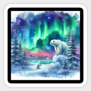 Polar Bear Family Sticker